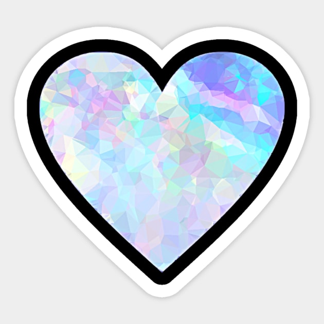 Flurry heart geometric design Sticker by Opalescents